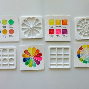 Mini Swatch w/ Case | Set 1| Watercolor | Traveling artist | Color Swatching