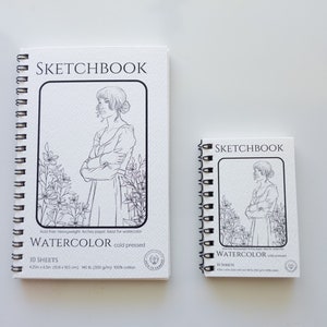 Sketchbook Flip - Hahnemühle A6 100% Cotton Watercolor Sketchbook 