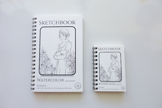 Cotton Travel Sketchbook, Paper Travel Sketchbook