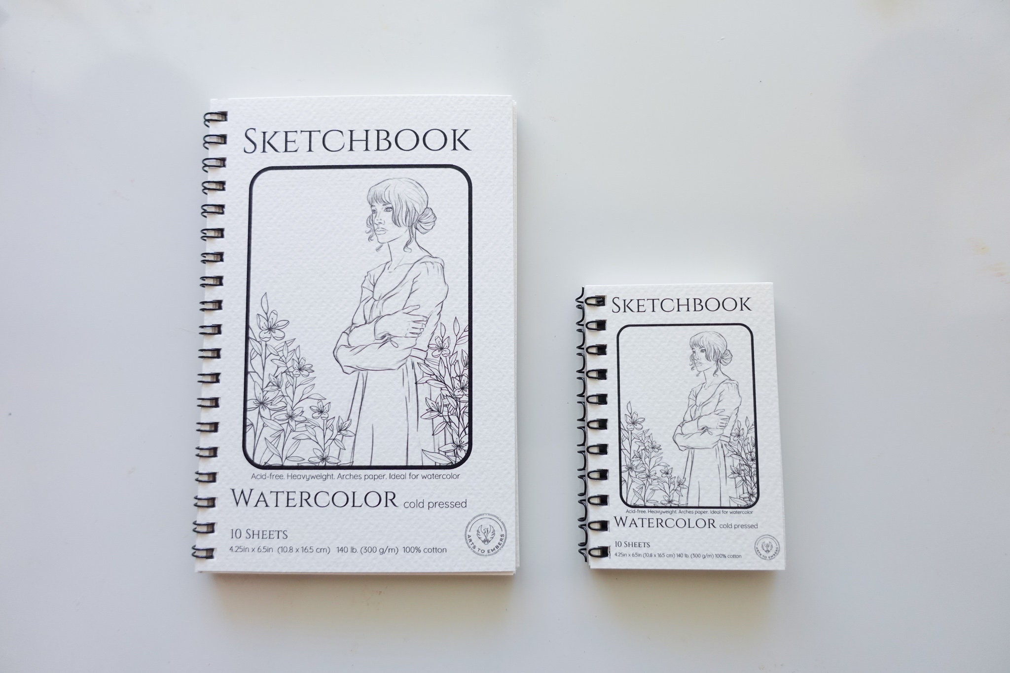 Sketchbooks with 100% COTTON watercolour paper 