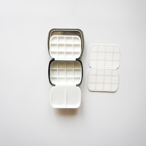 32 Well Skater Tin Palette | Painters Tin | Travel Palette | Watercolor Paints | Mini Pan | Small Tin