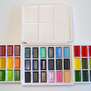 36 Kuretake Pan Palette | Travel Palette | Full Pan  | Plein Air | Watercolor Paint Palette | Plant Based