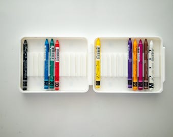 Pastel Crayon Case | Magnetic Inserts| Travel Palette | Half Pan  | Plein Air | Watercolor Paint | Plant Based