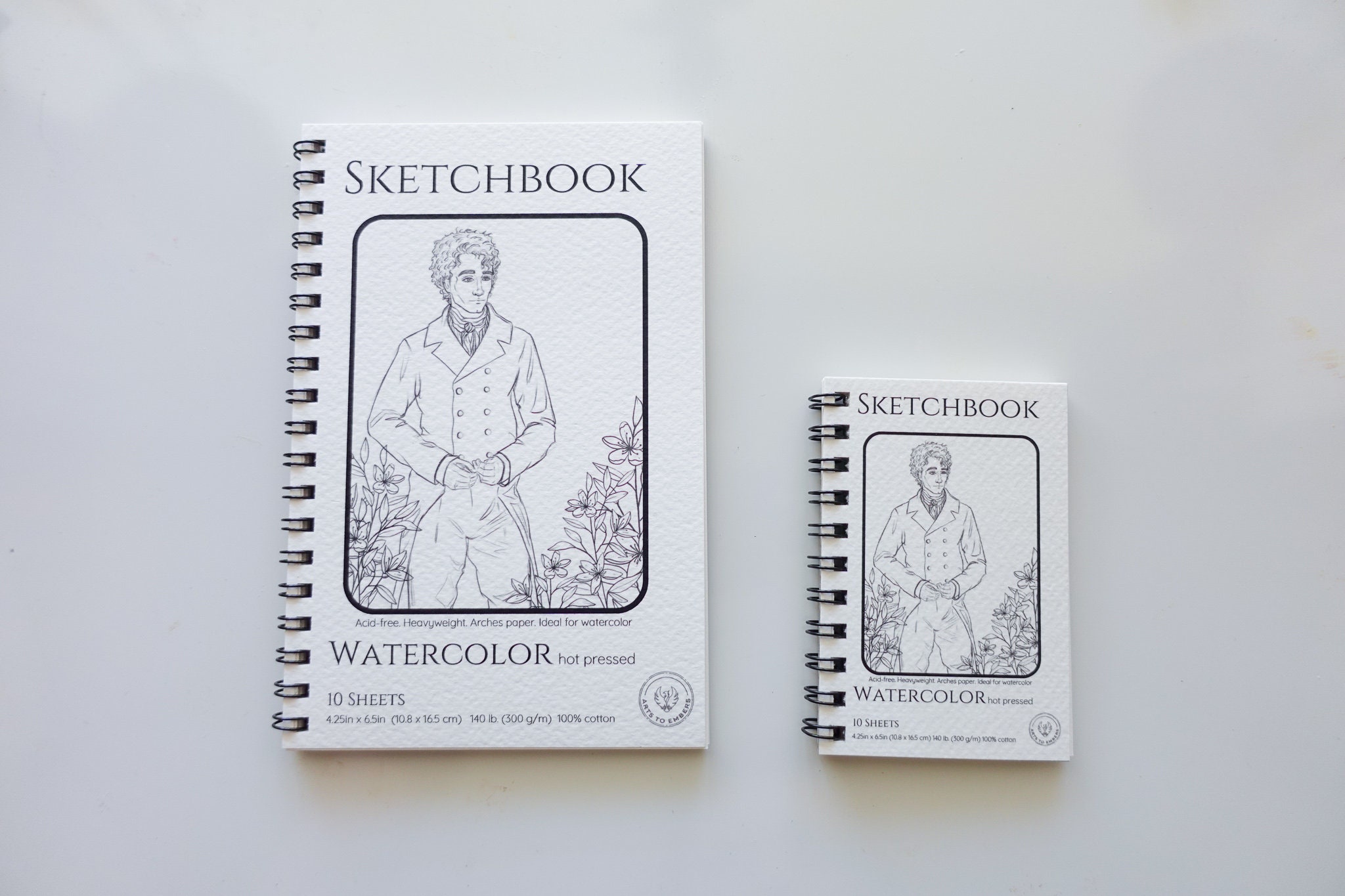Watercolor Sketchbook Arches Cold Press Arches Hot Press 100% Cotton Mixed  Media Travel Sketch Journal Portrait 