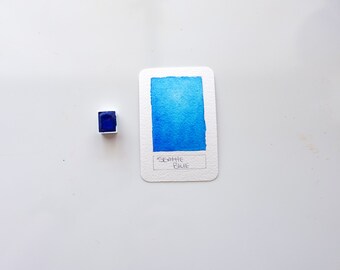 Seattle Blue | Handmade Watercolor | Half Pans | Painting | Calligraphy | Lettering