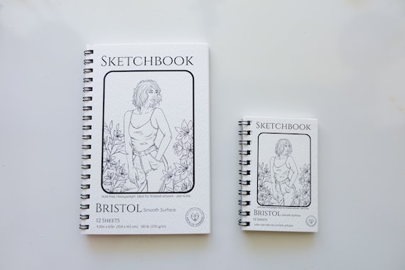 Bristol Sketchbook | Drawing | Mixed Media | Travel Sketch Journal |  Portrait