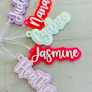 3D Tag | Acrylic Tag | Personalized Tag | Bag Tag |