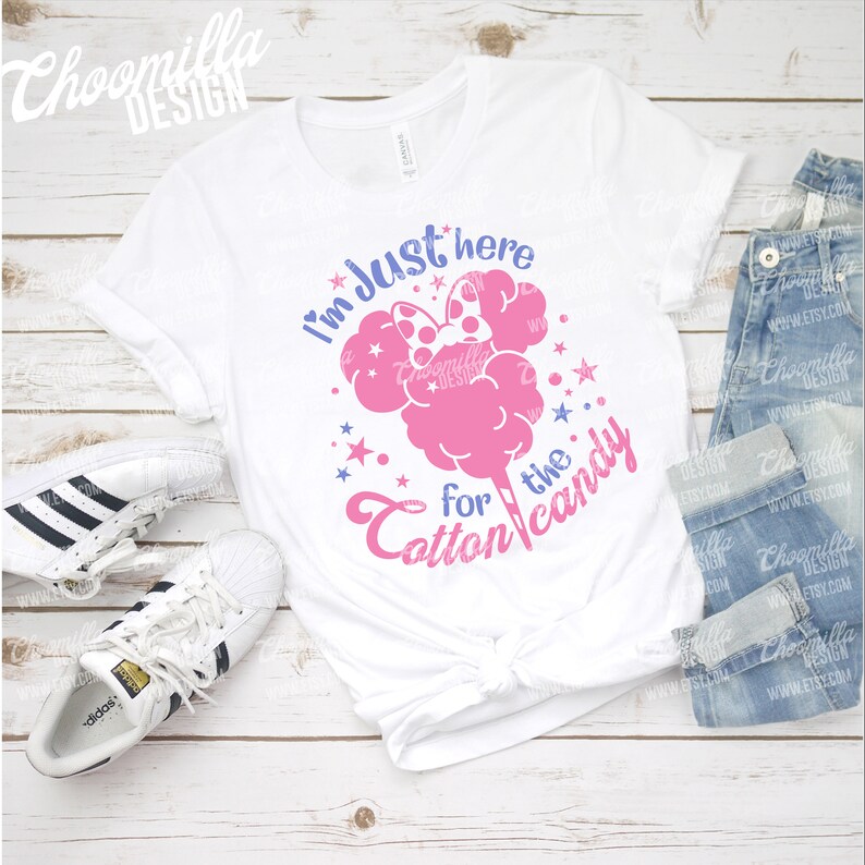 Download Minnie Mouse cotton candy svg t-shirt print and cut file. For | Etsy