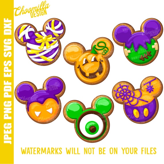 Download Disney Halloween Treats Vector Set Halloween Cookie Svg Png Etsy