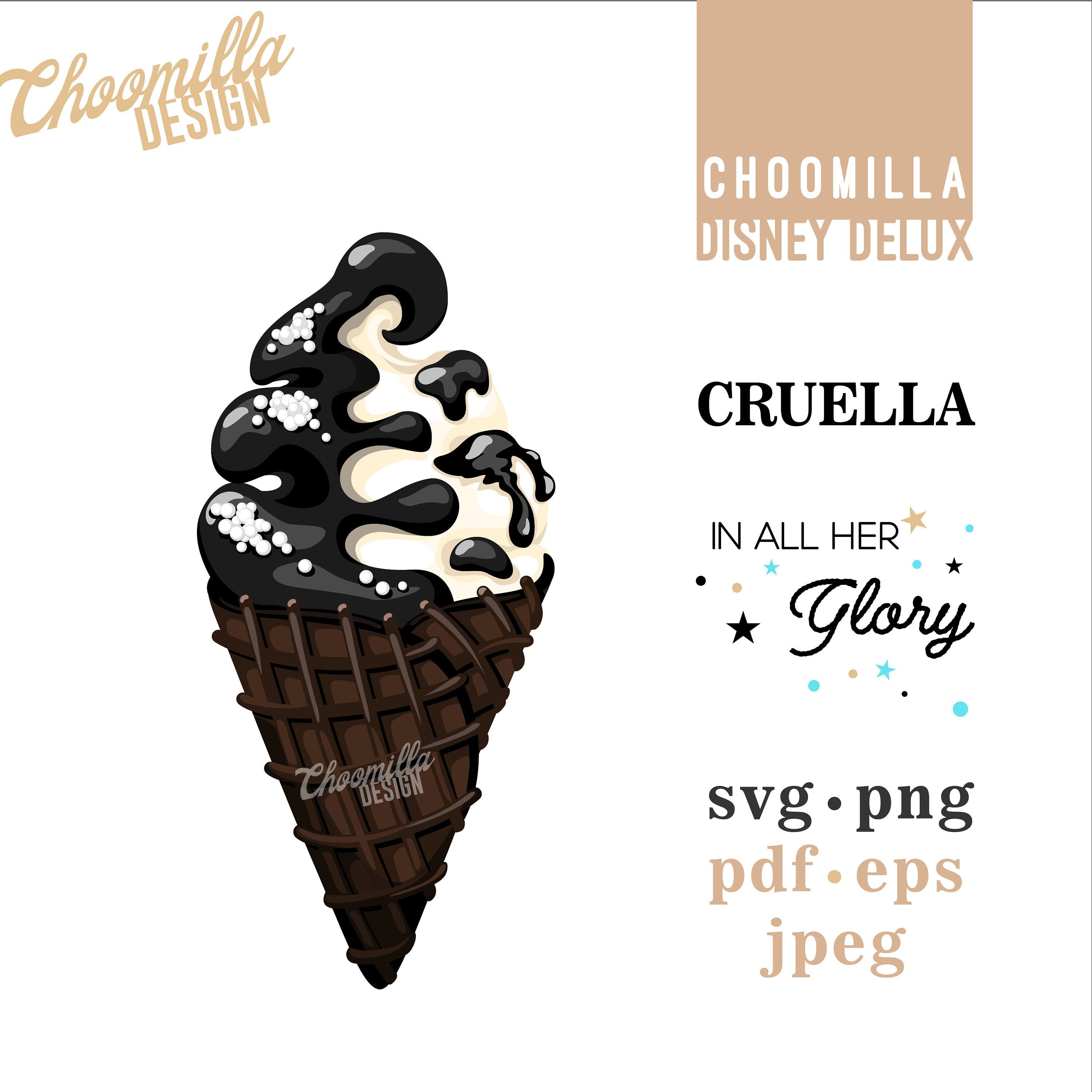 Disney Villains Ice Cream Svg Png My New Original Etsy