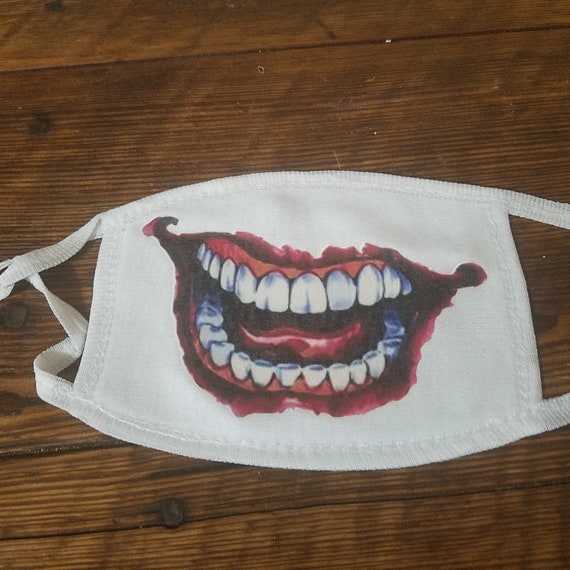 Joker Tattoo Smile Mask Etsy Joker Tattoo Smile Mask Etsy