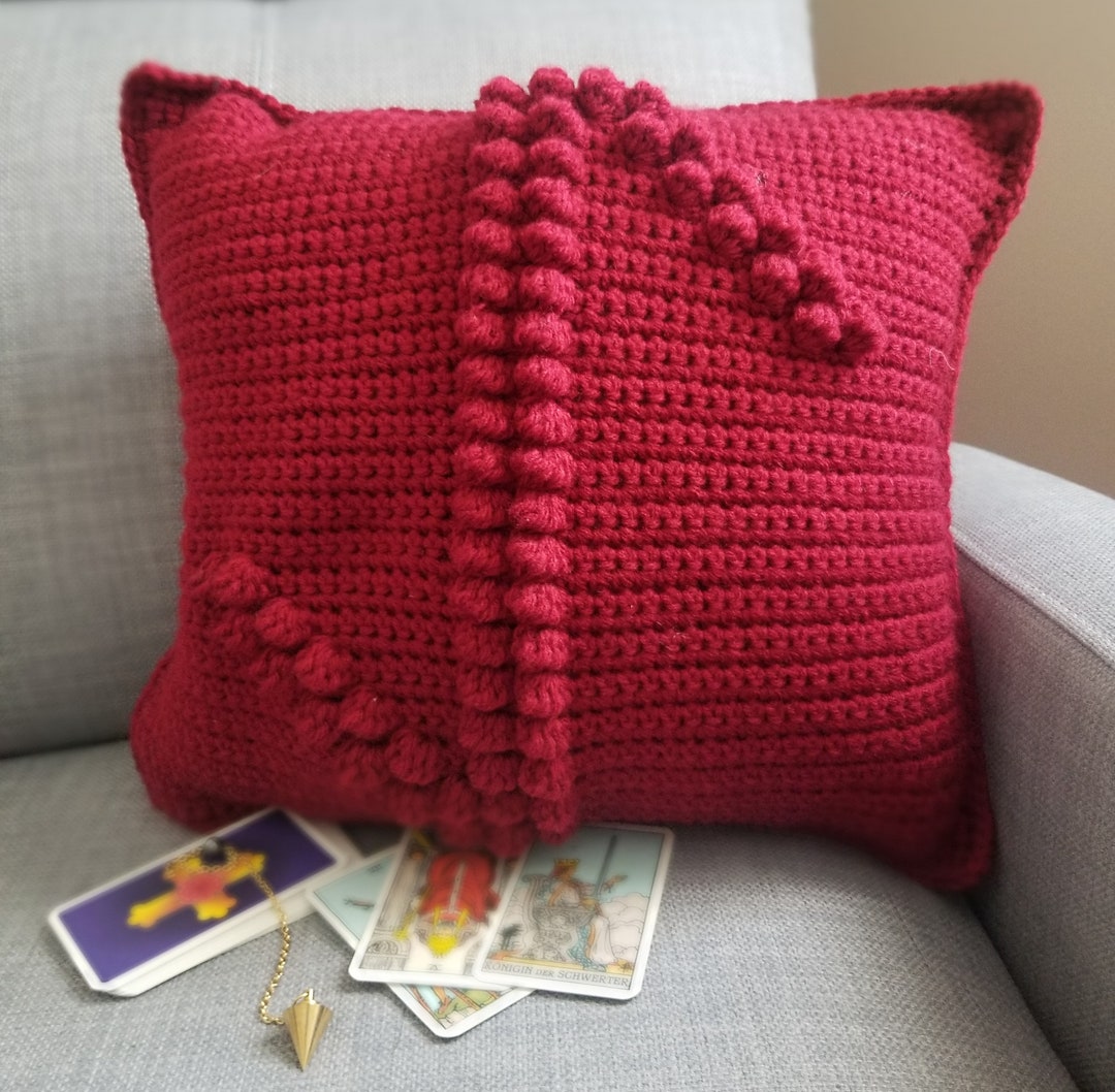 Crochet Runes CROCHET PATTERN: Runes Pillow EIHWAZ Rune of Transformation Letter ...