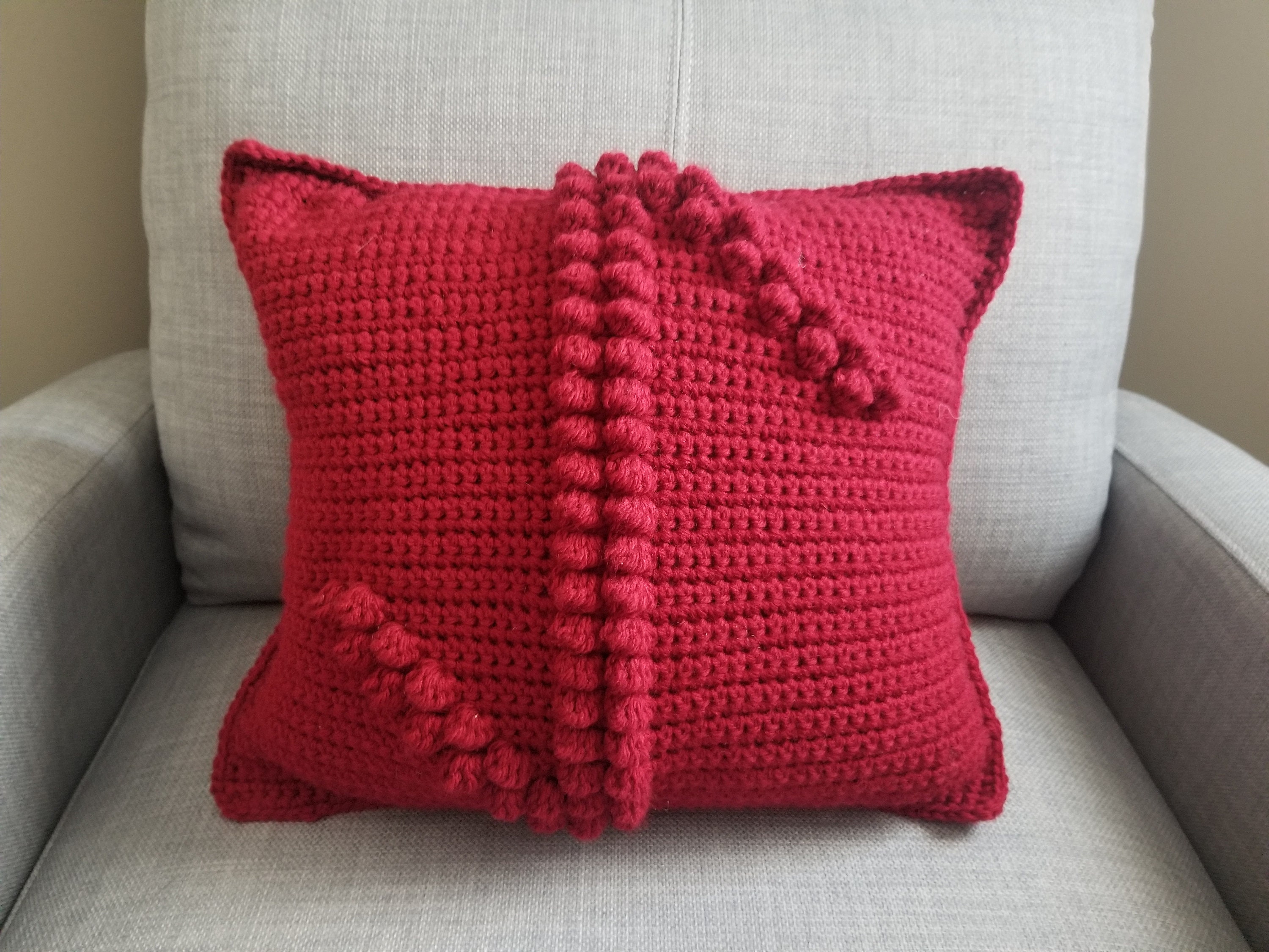 Crochet Runes CROCHET PATTERN: Runes Pillow EIHWAZ Rune of Transformation Letter ...