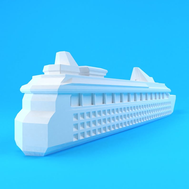 Cruise Ship Stl File, 3D Model, 3D Printer File Etsy