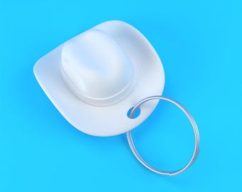 Cowboy Hat Keychain: STL File for 3D Printing (Digital Download)