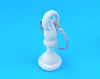 Porte-clés Bishop Chess : fichier STL pour impression 3D (téléchargement numérique)