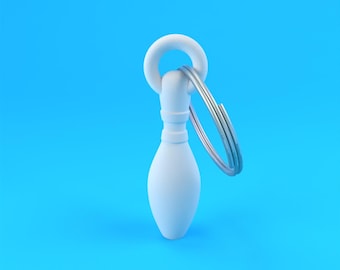 Porte-clés quilles : fichier STL pour impression 3D (téléchargement numérique)