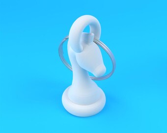 Porte-clés Knight Chess : fichier STL pour impression 3D (téléchargement numérique)