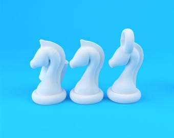 Pack d'échecs Knight : fichiers STL pour impression 3D (téléchargement numérique)