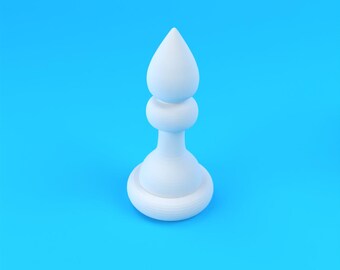 Miniature d'échecs Bishop : fichier STL pour impression 3D (téléchargement numérique)