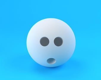 Miniature de boule de bowling : fichier STL pour impression 3D (téléchargement numérique)