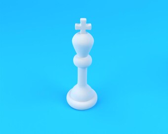 Miniature King Chess : fichier STL pour impression 3D (téléchargement numérique)