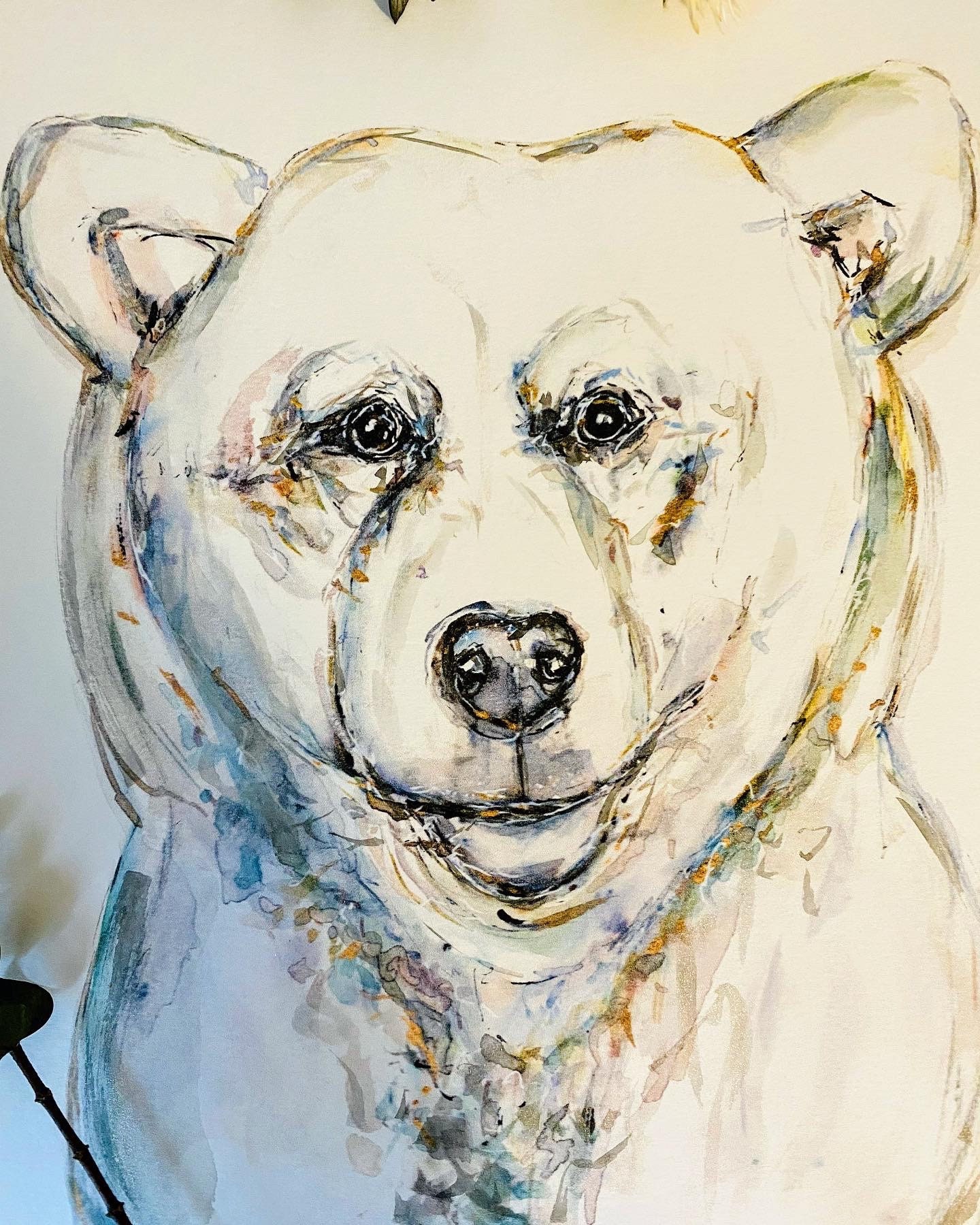 クマのイラスト 版画 A4サイズ クマのイラスト 版画 A4サイズ