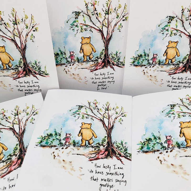 Goodbye Card Watercolor - Etsy