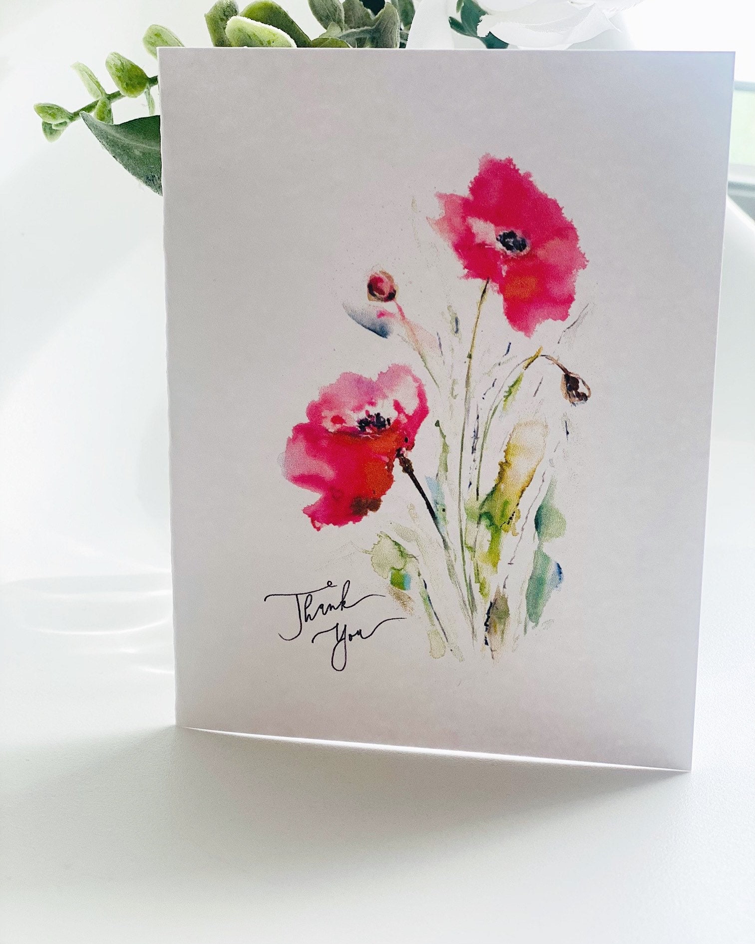 Gooji Biglietti Di Ringraziamento Floreali Bohémien Con Buste - Confezione Da 20, Stile Acquerello, Per Matrimoni, Compleanni E Baby Shower