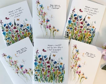 Wherever A Beautiful Soul Has Been Cards, Bundle Sympathy Cards, Buttefly Sympathy Memory Folded Cards, Beautiful Memories Gift Cards