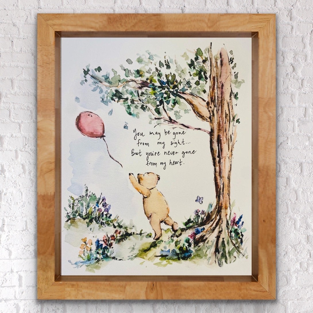 新品☆くまのプーさん Winnie the Pooh イーヨ 油絵風 額縁