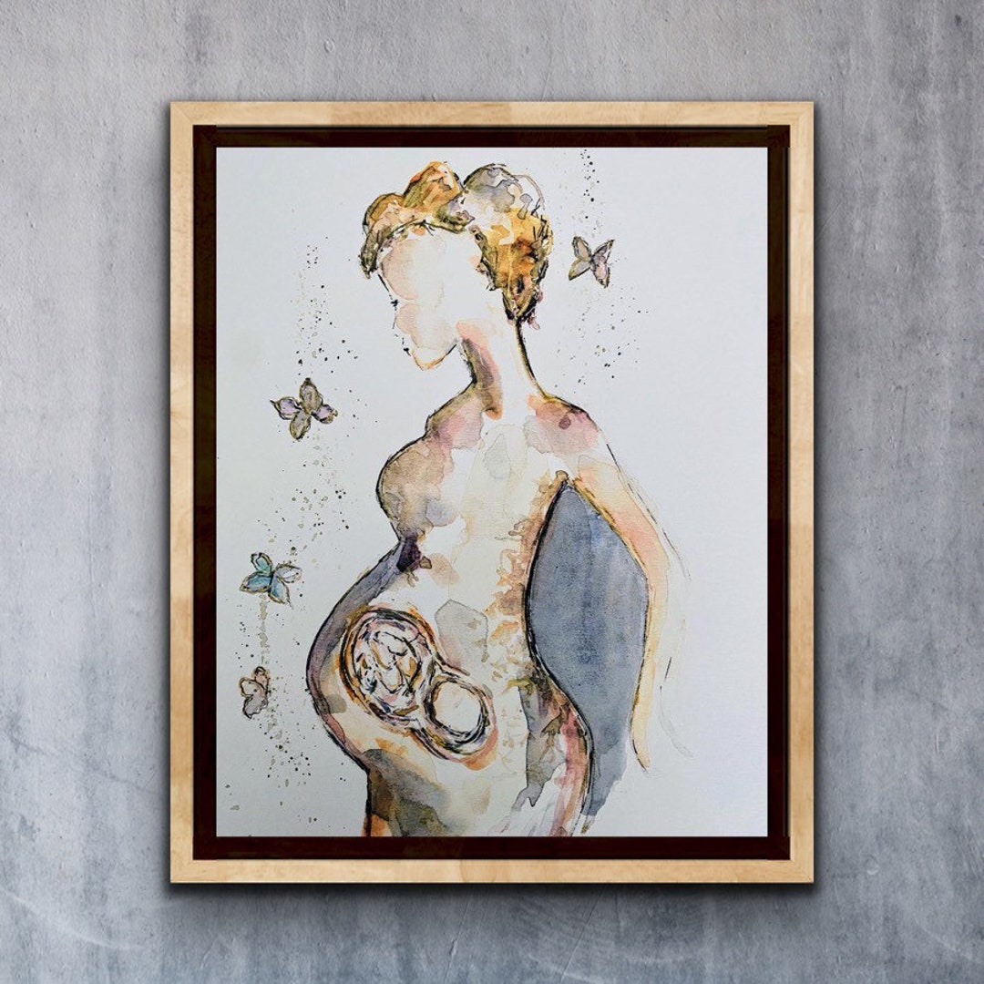 Mother And Baby Abstract Art