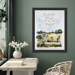He Who Began A Good Work Will Bring It to Completion Watercolor Valley ...