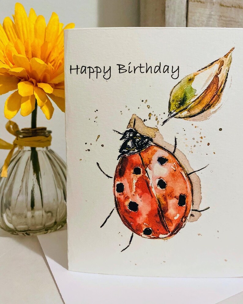 Spring Cards Bright Colours Notes 6 pack of cards Birthday Cards Watercolor Printed Notes Watercolour Cards Assorted Greeting Cards