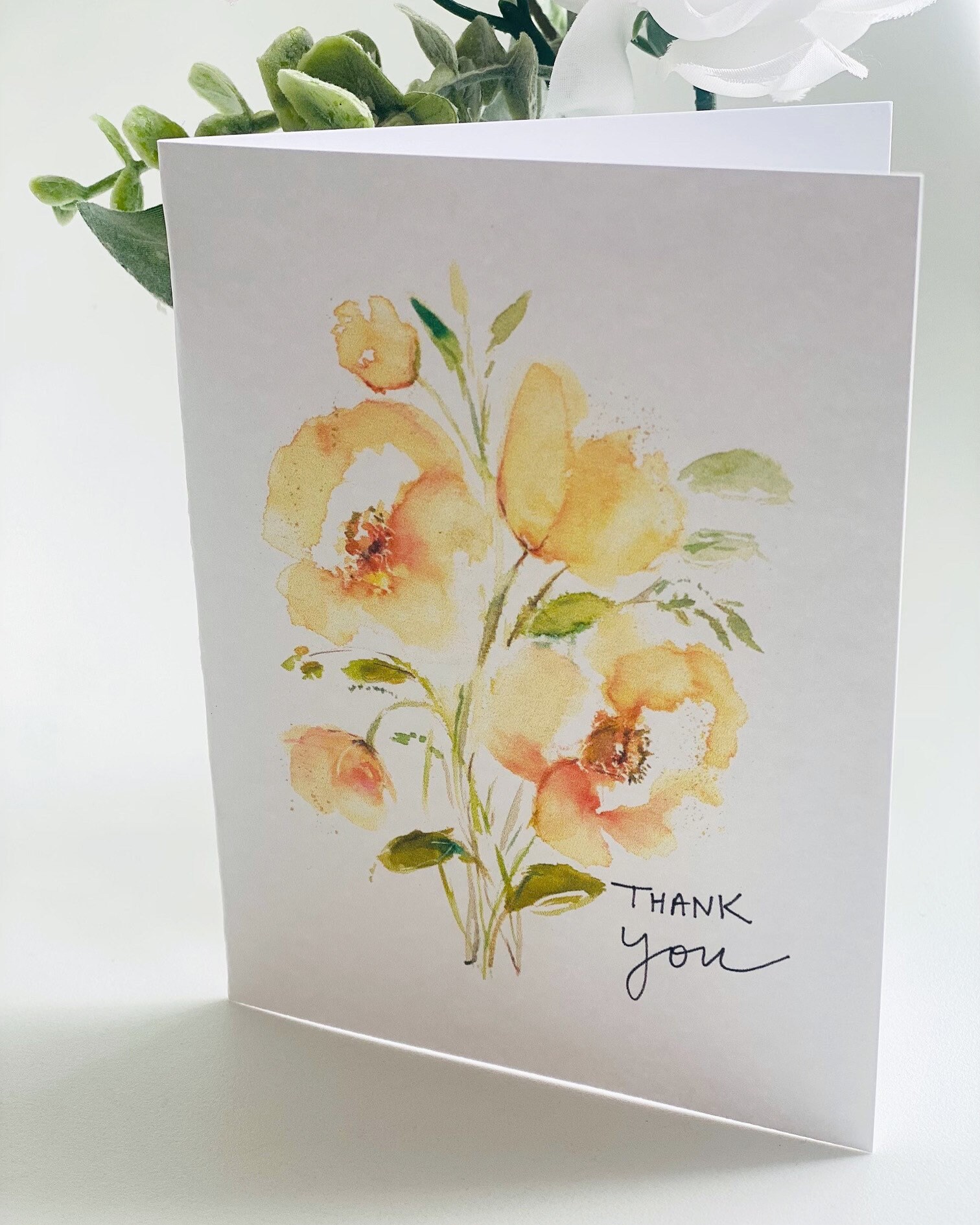 Gooji Biglietti Di Ringraziamento Floreali Bohémien Con Buste - Confezione Da 20, Stile Acquerello, Per Matrimoni, Compleanni E Baby Shower