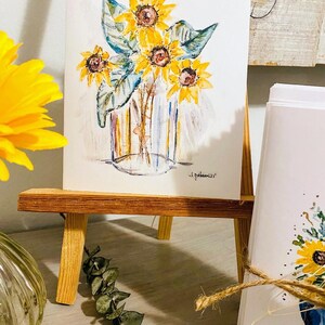 7 Watercolour Greeting Cards, Sunflower Cards, Dragonfly Card, Encouraging Cards, Floral Blank Cards, Assorted Art Cards, Watercolor Prints image 2