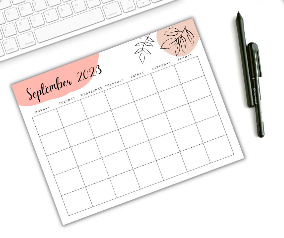 2023-2024 Monthly Calendar Bundle Neutral Boho Calendar - Etsy