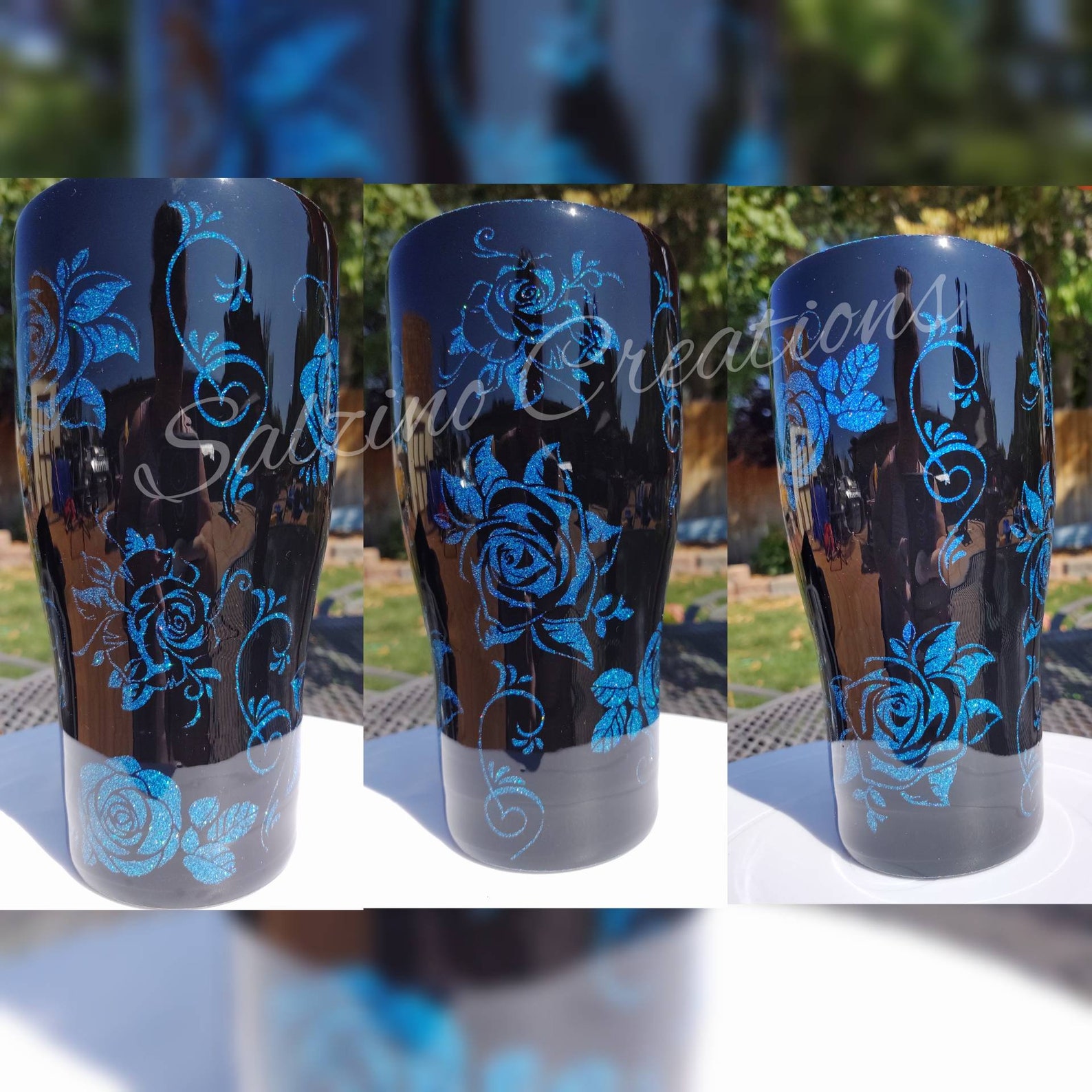 Rose Peekaboo Tumbler Etsy