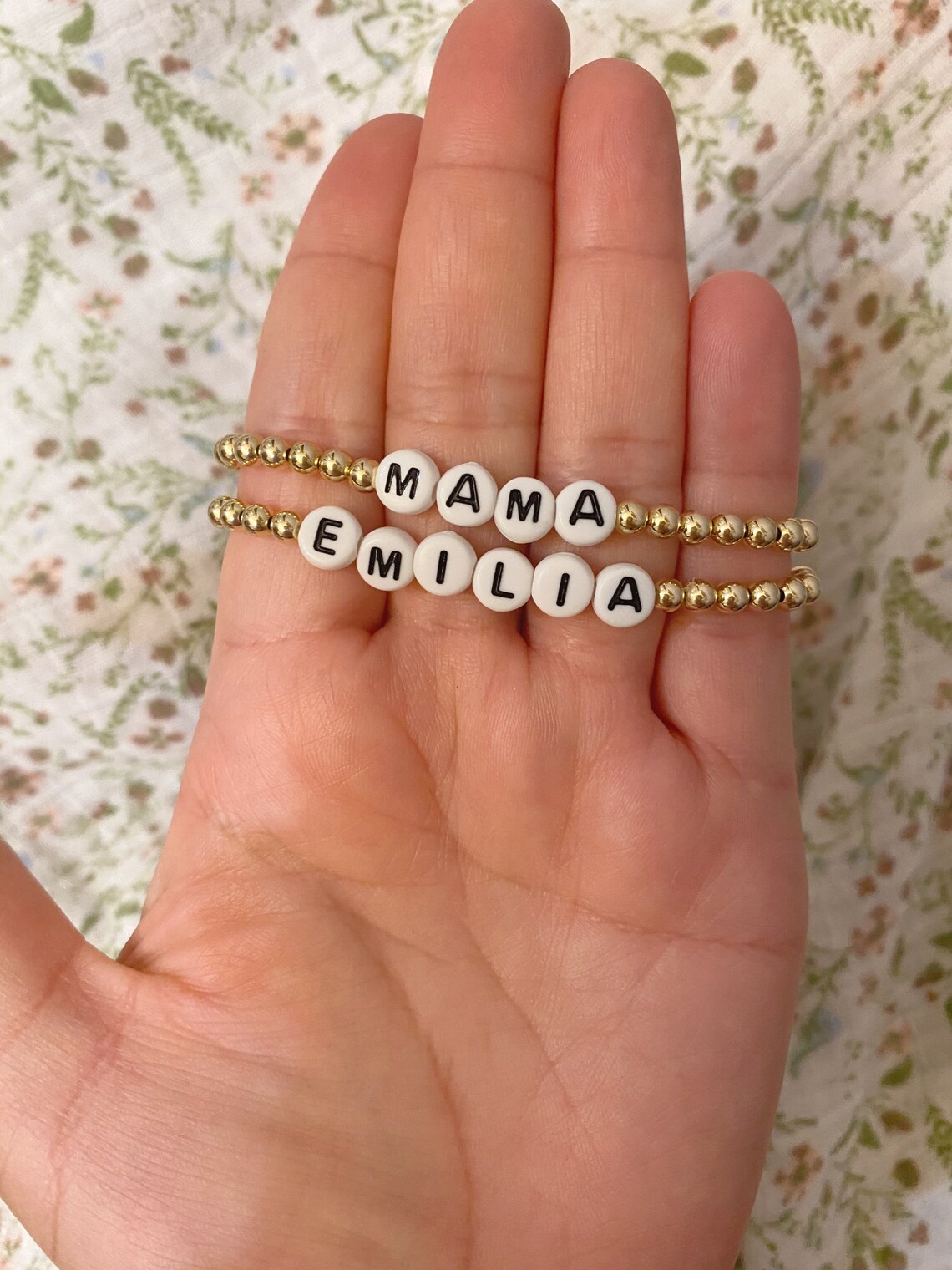 Personalized Gold Filled Bracelet Etsy