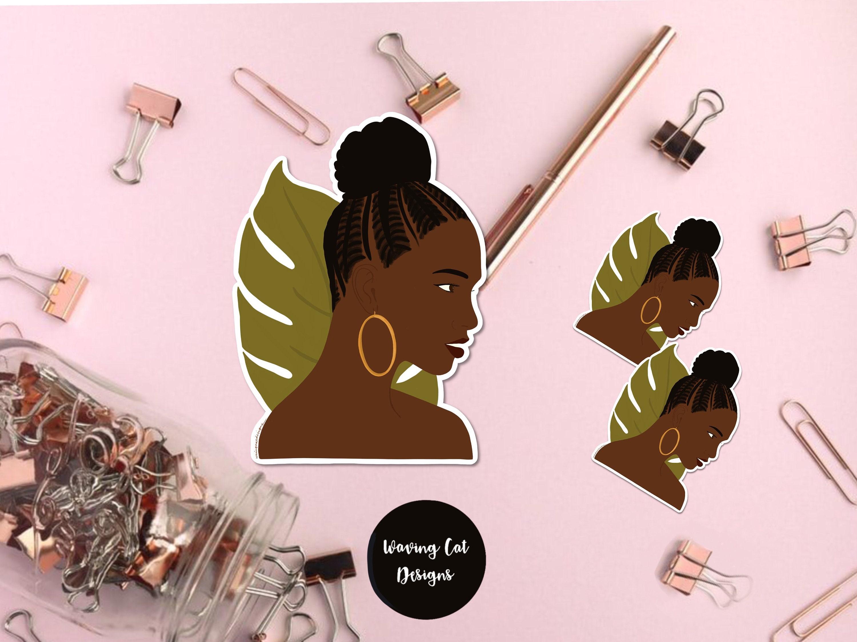 Eeni Goes To Work Vol:3  Cutest Black Girl Magic Sticker Books