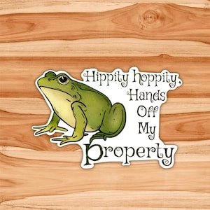Hippity Hoppity Sticker