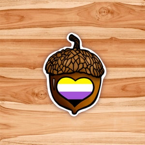 Non-binaire Gaycorn Sticker