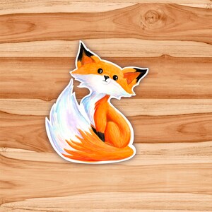 Watercolor Fox Sticker