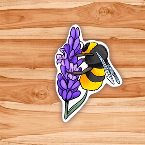 Lavender Bee Sticker