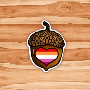 Lesbian Gaycorn Sticker