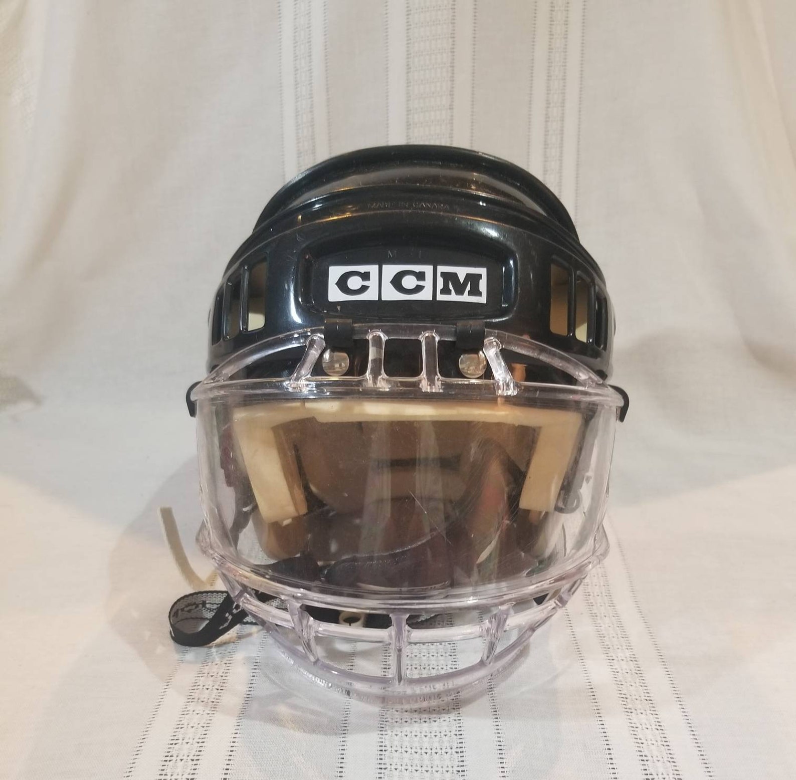 Vintage Ccm Hockey Helmet SIZE ML BLACK w/ Itech Concept II Etsy