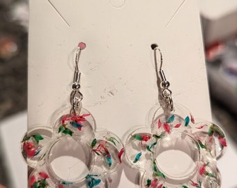 Tropical vibes handmade earrings