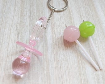 Pacifier crybaby keychain Melanie Martinez keychain jewelry