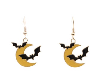 Halloween Earrings - Ghost Earrings - Bat Earrings - Halloween Vibe - Halloween Day - Halloween Costume