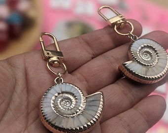 Shell keychain or purse chain cute gift beach gift idea